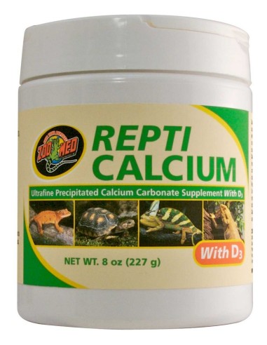 Repti Calcium con D3, Zoo Med. Varios tamaños.