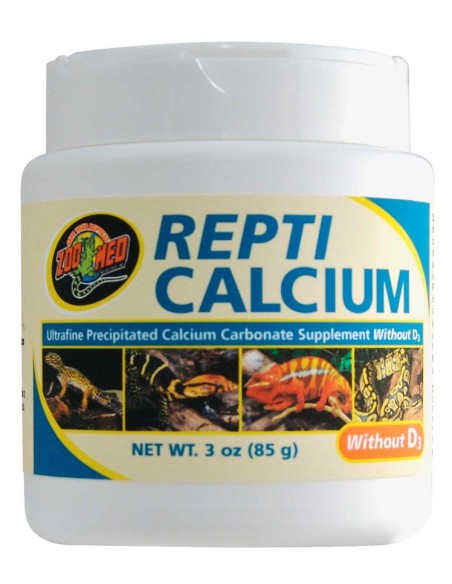 Repti Calcium sin D3, Zoo Med. Varios tamaños.