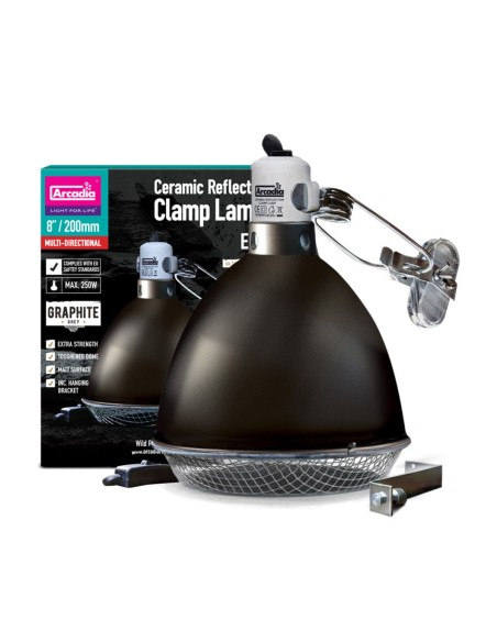 Arcadia Reflector Clamp Lamp With Ceramic holder