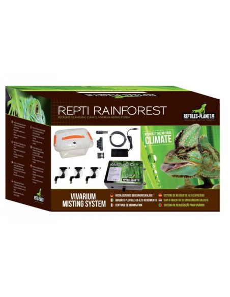 Sistema de lluvia Repti Rainforest, Reptiles planet.