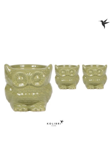 Macetero OWL POT Verde
