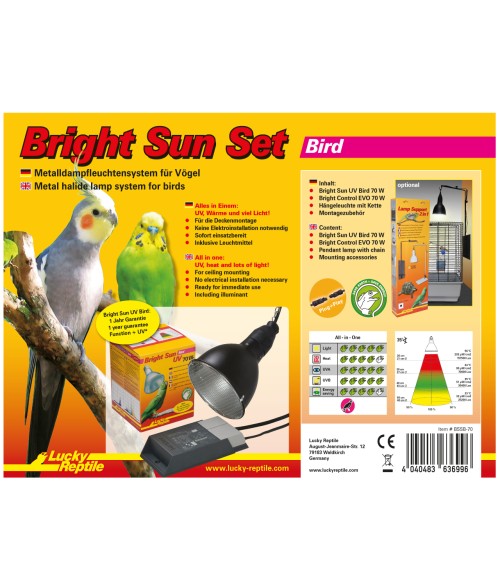 Bright Sun Bird Set, SET Lámpara de halogenuros metálicos.