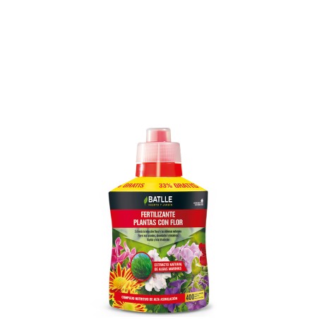 Fertilizante plantas con flor