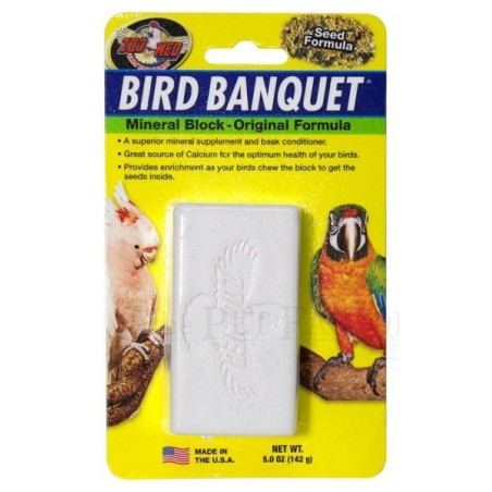 Bird Banquet, bloque mineral para aves, diferentes sabores, Zoomed.
