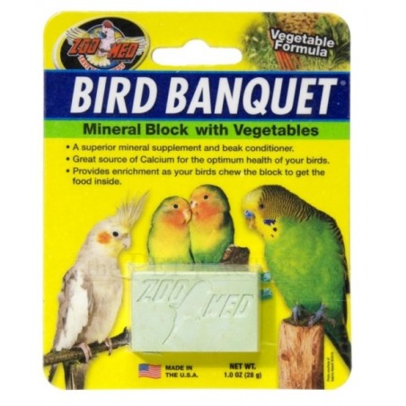Bird Banquet, bloque mineral para aves, diferentes sabores, Zoomed.