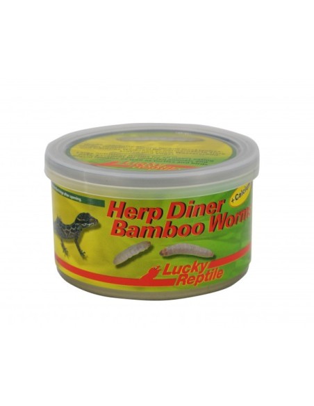 Herp Diner Bamboo Worms 35 gr. Lucky Reptile.