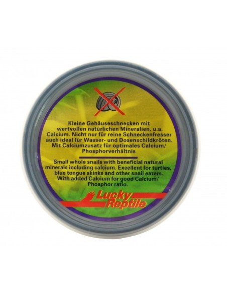 Lucky Reptile Herp Diner Snails (Sin Concha) 35 g – Alimento Natural para Reptiles y Anfibios
