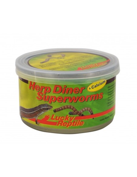 Herp Diner Super Worms 35 gr. Lucky Reptile.