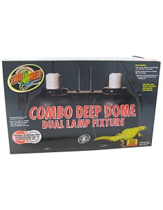 Portalámparas Combo Deep Dome Dual Lamp.