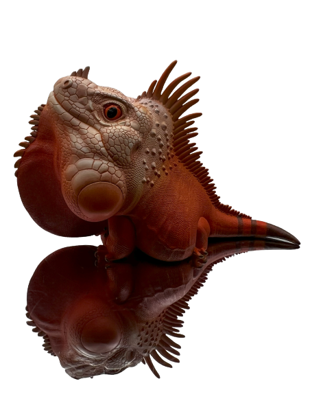Iguana Iguana Red.  Figura de colección. Figura de Colección | Artroposfera