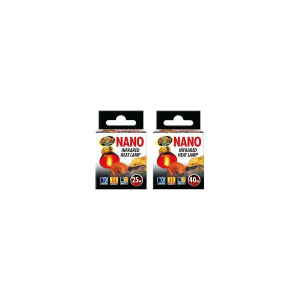Zoo Med Nano Infrared Heat Lamp – Luz de Calor Infrarroja