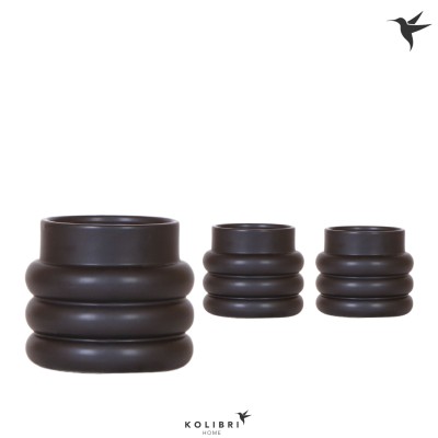 Maceta Kolibri Home Bubble black