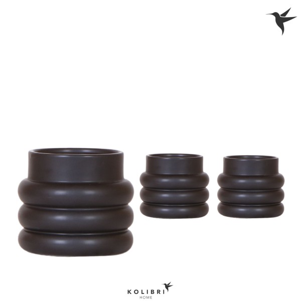 Maceta Kolibri Home Bubble black