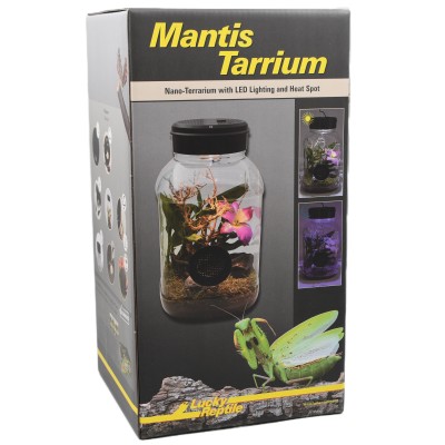 MantisTarrium 5L con Iluminación LED y Casquillo Halógeno – 15 x 15 x 25 cm | Lucky Reptile