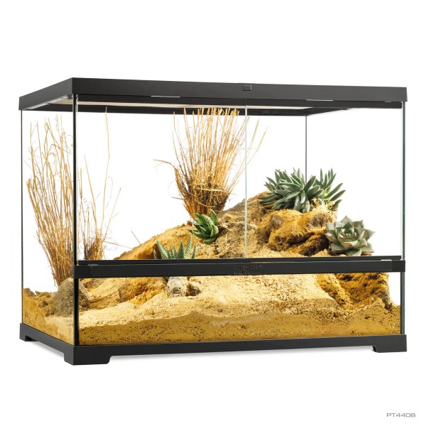Pro Terrarium de Cristal Exo Terra Mediano 60x45cm base, varias medidas.