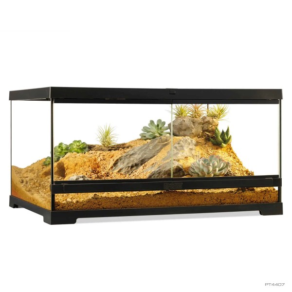 Pro Terrarium de Cristal Exo Terra Mediano 60x45cm base, varias medidas.