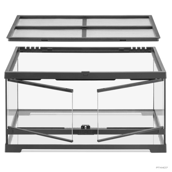 Pro Terrarium de Cristal Exo Terra Mediano 60x45cm base, varias medidas.