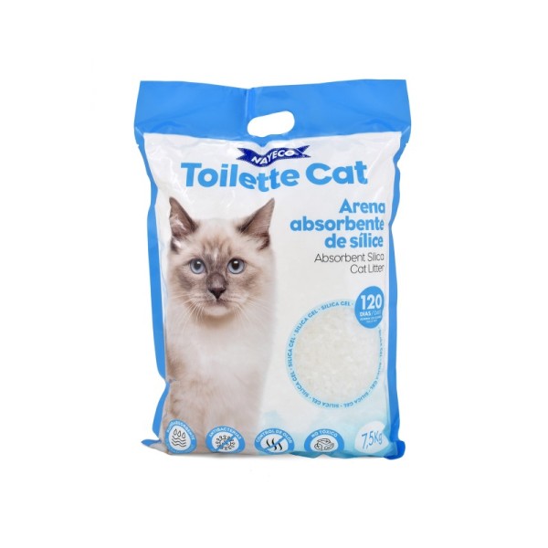 TOILETTE CAT, ARENA ABSORVENTE DE SILICE, NAYECO.