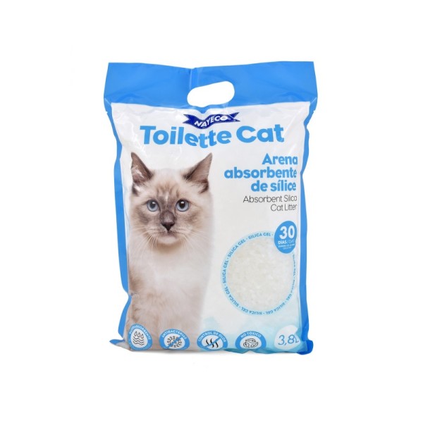 TOILETTE CAT, ARENA ABSORVENTE DE SILICE, NAYECO.