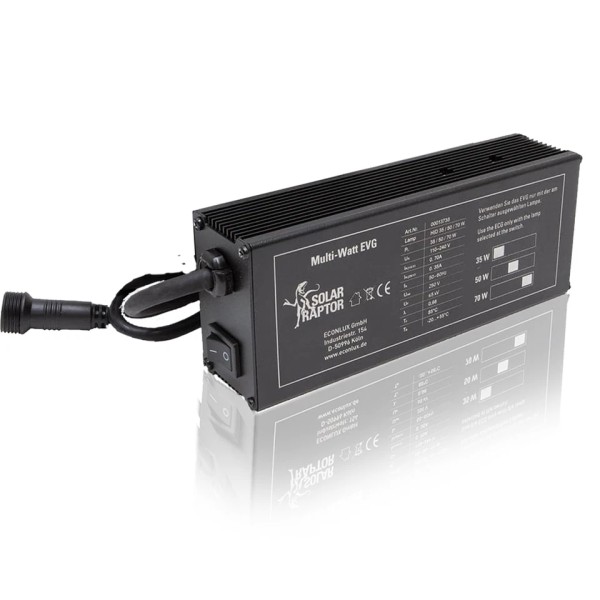 SOLAR RAPTOR® Multi-Watt EVG – Balastro Electrónico 35 W / 50 W / 70 W