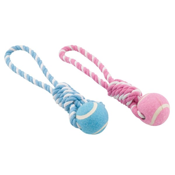 PELOTA TENIS CON CUERDA BICOLOR