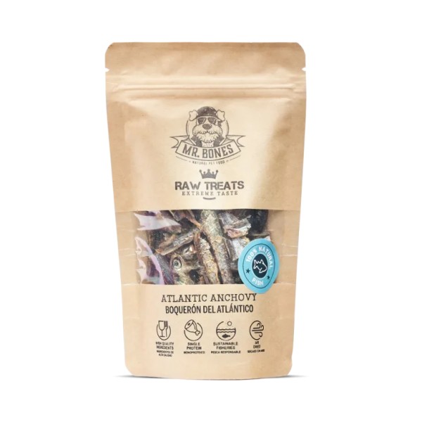 Raw Treats Boquerón – Snack natural para perro y gato