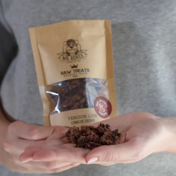 Raw Treats Ciervo – Snack natural para perro y gato