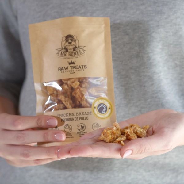 Raw Treats Pechuga de pollo – Snack natural para perro y gato