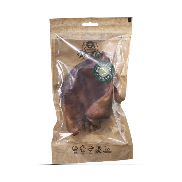 Oreja de cerdo ibérico para perro- Snack dental 100% Natural