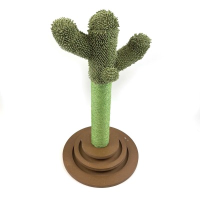 Poste de juego y rascador para gatos de cactus 2