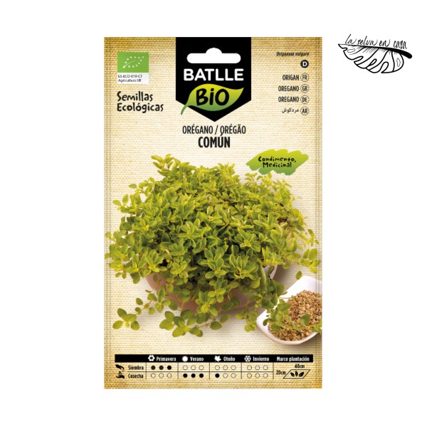 Orégano (Origanum vulgare) – Semillas BATLLE BIO