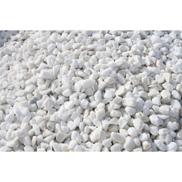 Grava Blanca de Marmol Premium