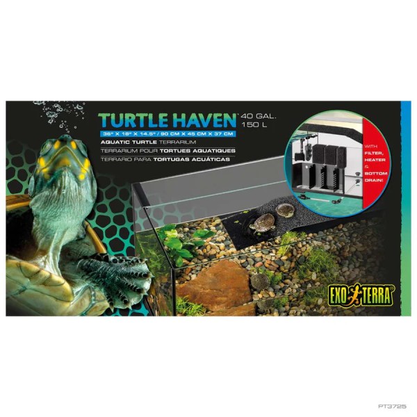 Exo Terra Turtle Haven Kit – Terrario Completo para Tortugas Acuáticas