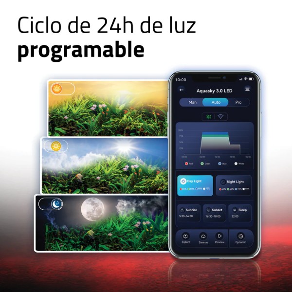 Fluval Aquasky 3.0 LED - Pantalla LED inteligente