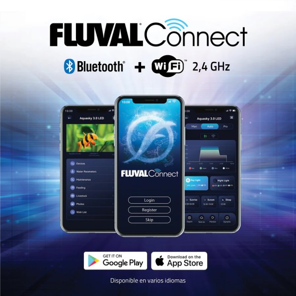 Fluval Aquasky 3.0 LED - Pantalla LED inteligente