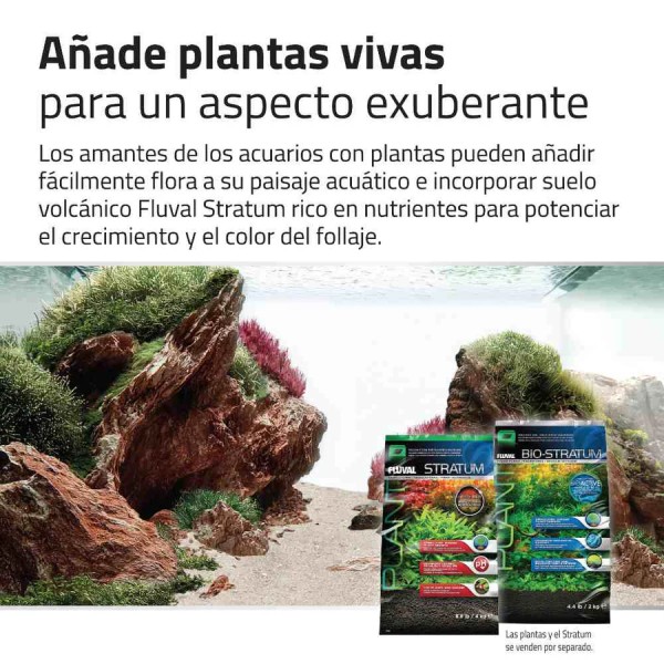 Kit de piedras y grava Fluval Red Rock Canyon para acuascaping natural