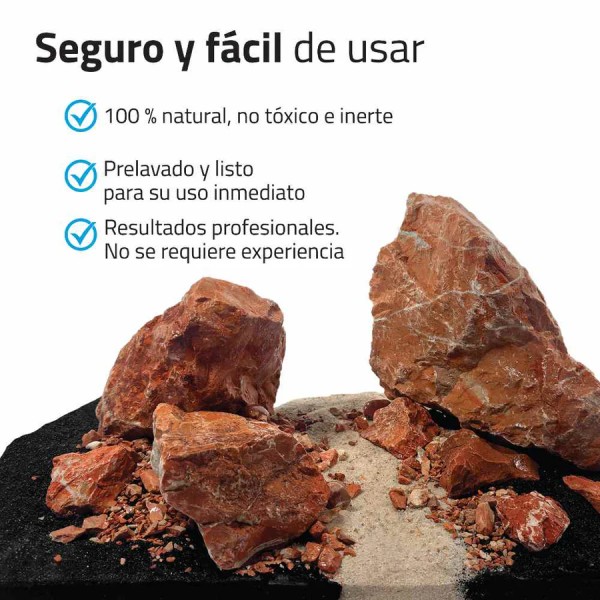Kit de piedras y grava Fluval Red Rock Canyon para acuascaping natural