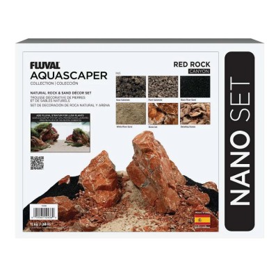 Kit de piedras y grava Fluval Red Rock Canyon para acuascaping natural