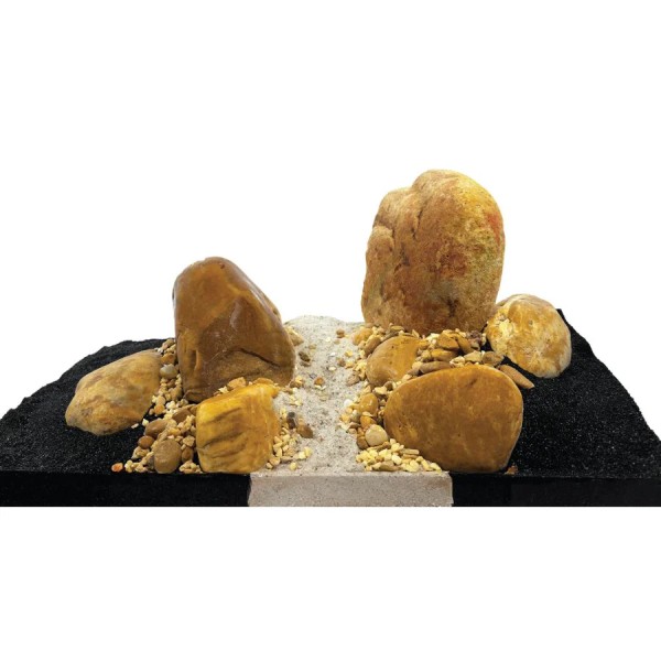 Kit de piedras y grava Fluval Yellowstone Canyon para acuascaping natural