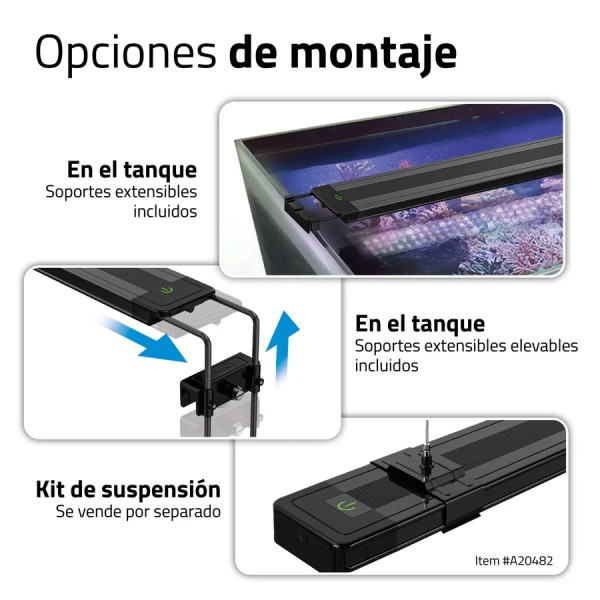 Pantalla Fluval Reef 4.0 LED para acuarios marinos de arrecife