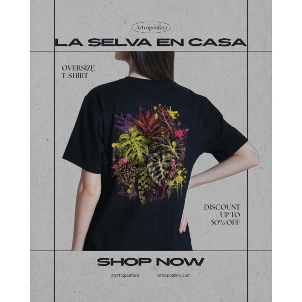 Camiseta La Selva en Casa – Logo y Diseño Botánico