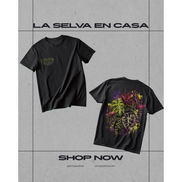 Camiseta La Selva en Casa – Logo y Diseño Botánico