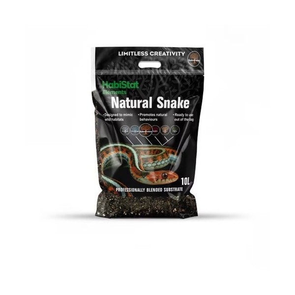 HabiStat Natural Snake Substrate 10 L – Sustrato Natural para Serpientes