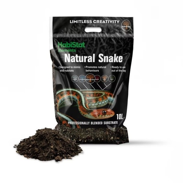 HabiStat Natural Snake Substrate 10 L – Sustrato Natural para Serpientes