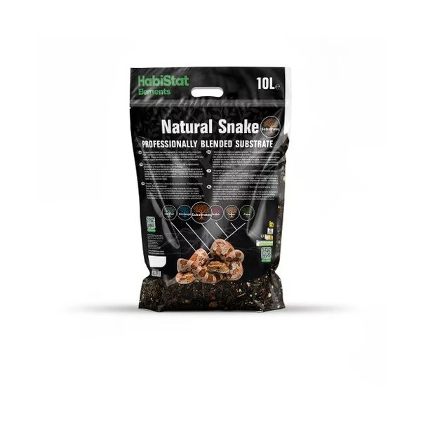 HabiStat Natural Snake Substrate 10 L – Sustrato Natural para Serpientes