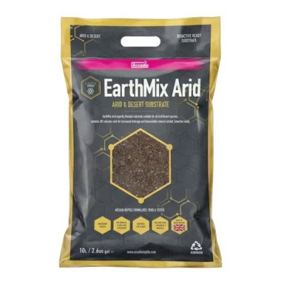 Arcadia EarthMix 10 L – Sustrato Natural Bioactivo para Reptiles y Anfibios