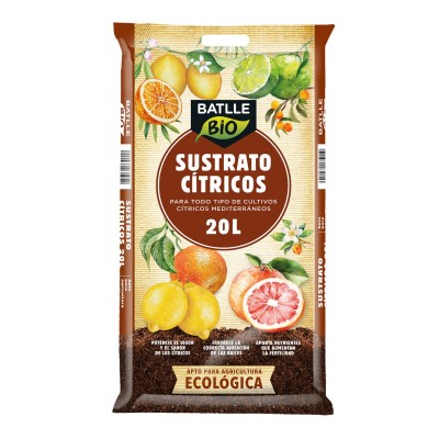 Sustrato Cítricos BATLLE Bio 20 L