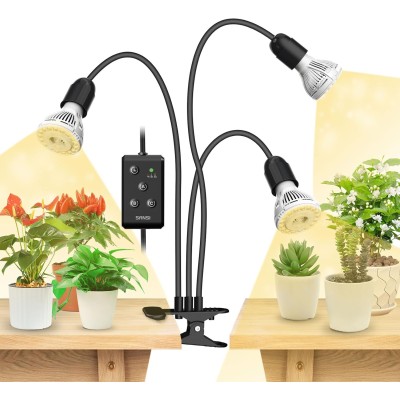Lámpara LED para Plantas 30 W 3 Cabezales con Temporizador | SANSI