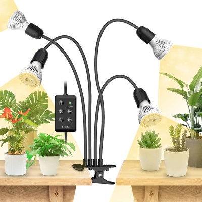 Lámpara LED para Plantas 30 W 3 Cabezales con Temporizador | SANSI