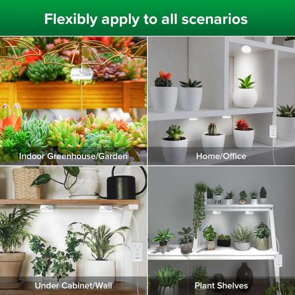 Lámpara LED para Plantas Puck 10 W con Temporizador y Regulador | SANS